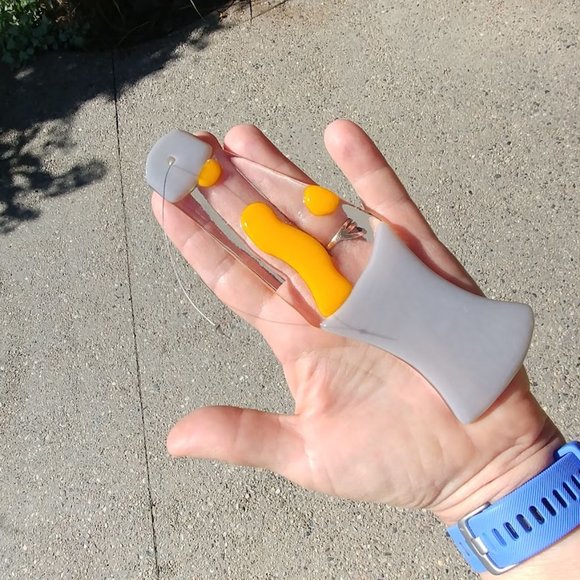 Lava Lamp Handmade Fused Glass Suncatcher - Picture 3 of 8